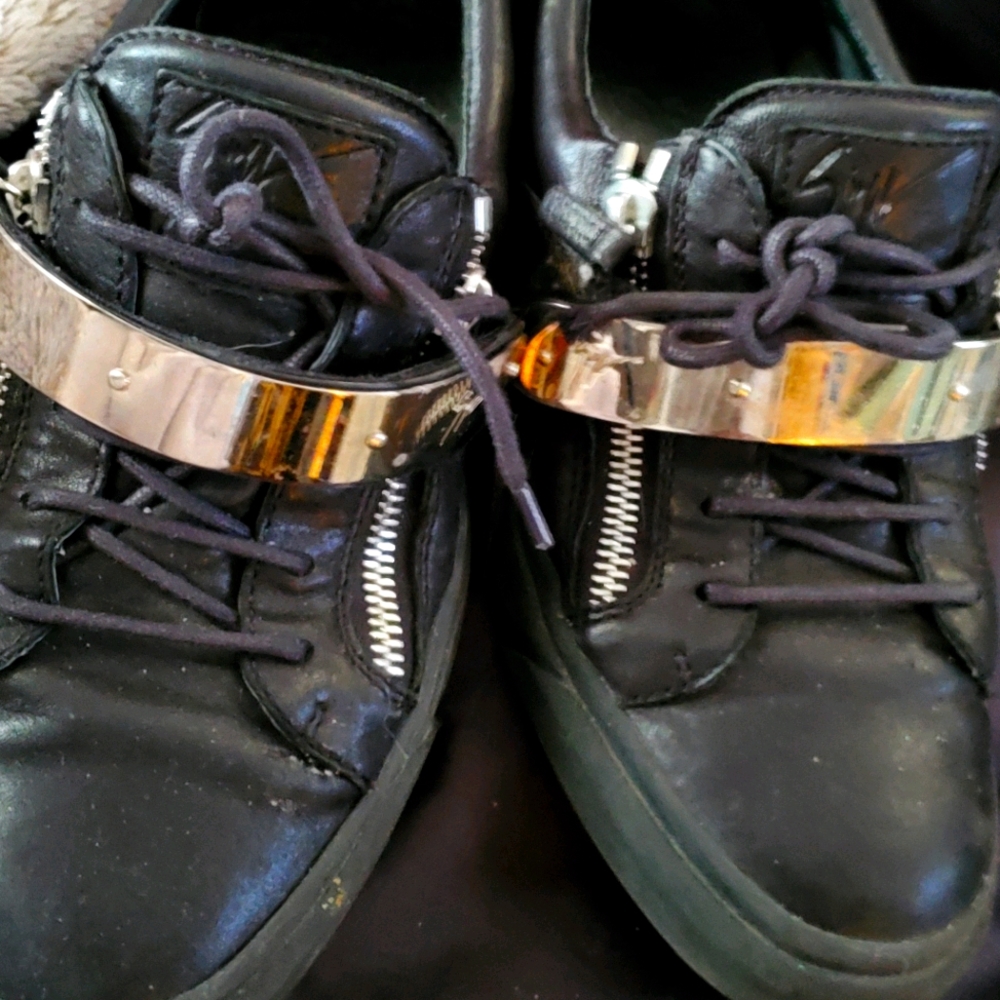 (Used) Giussepe Zanotti Black Leather Shoes